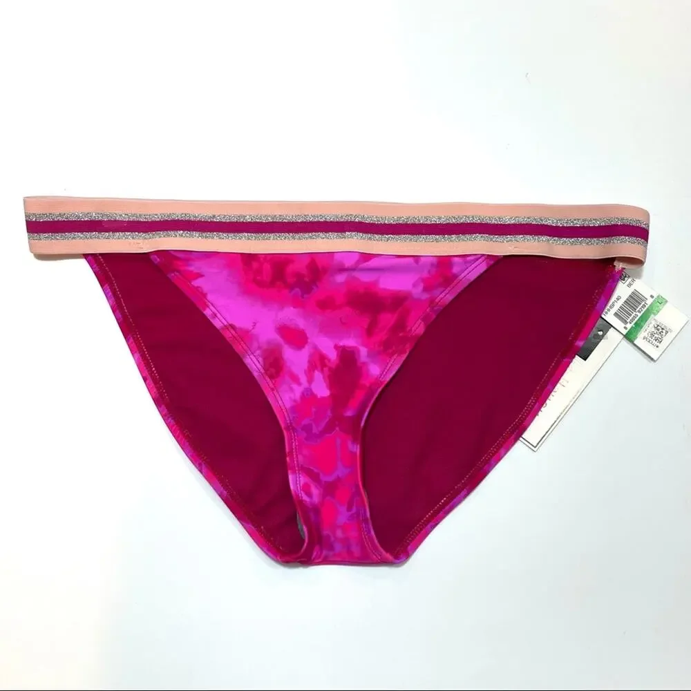 Hula Honey Pink TIE-DYE Bikini Swim Bottom